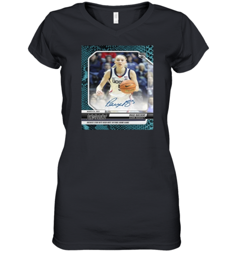2025 Paige Bueckers Uconn Women039S V Neck T Shirt