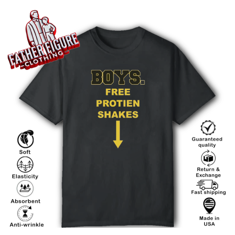 Boys Free Protien Shakes T Shirt