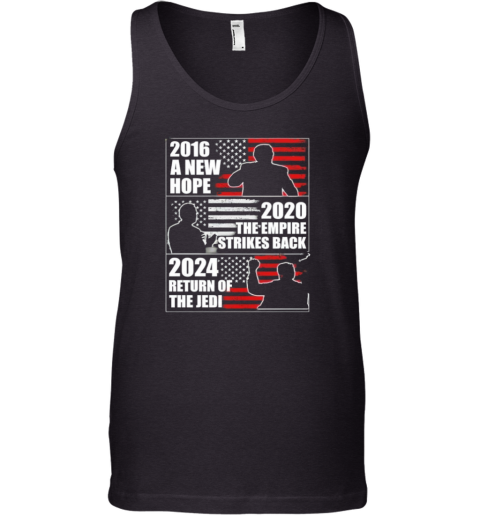 Biden 2020 The Empire Strikes Back Trump 2024 Return Of The Jedi Tank Top