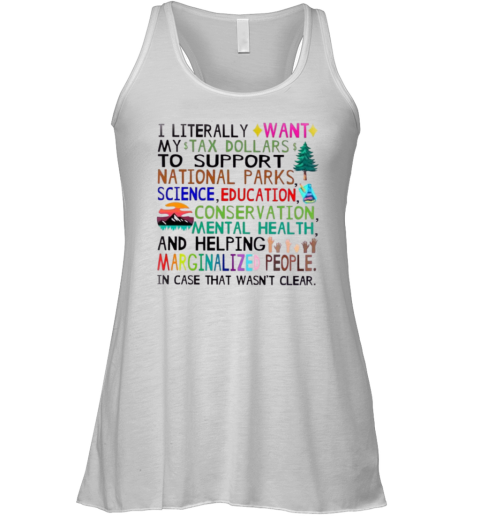Activism Shirt Support National Parks Shirt Fund Education And Mental Health Racerback Tank
