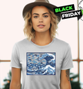 Blue Wave Cat For Kamala Women039S T Shirt