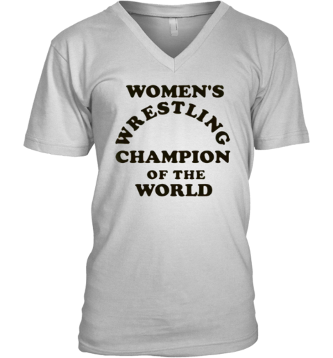 Andy Kaufman Womens Wrestling Champion V Neck T Shirt