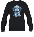 Denim Patch Animal Dog Sweatshirt