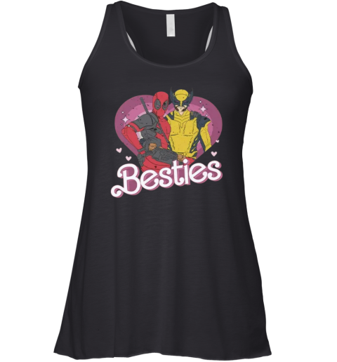 Deadpool Wolverine Besties Forever Racerback Tank