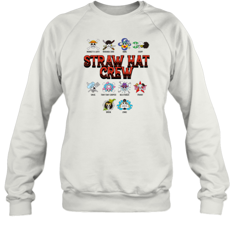 Anime Straw Hat Crew Jolly Roger Logos Sweatshirt