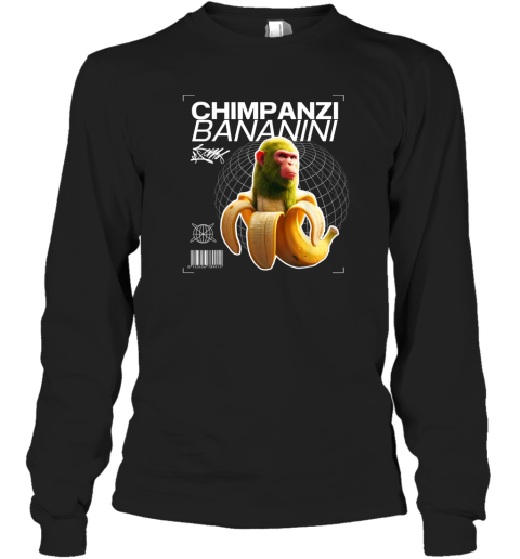Chimpanzi Bananini Monkey Banana Long Sleeve T Shirt