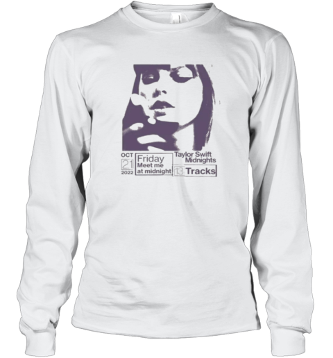 Asahi Treasure Wearing Taylor Swifts Midnights Long Sleeve T Shirt