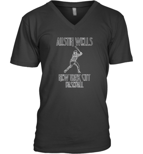 Austin Wells New York Yankees V Neck T Shirt