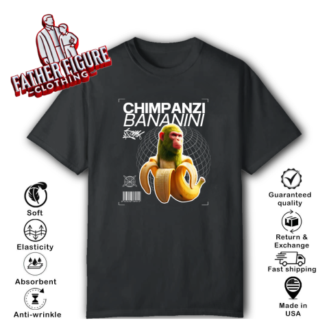 Chimpanzi Bananini Monkey Banana T Shirt