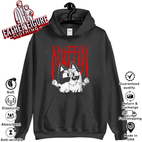 Bluey Muffin Metal Hoodie