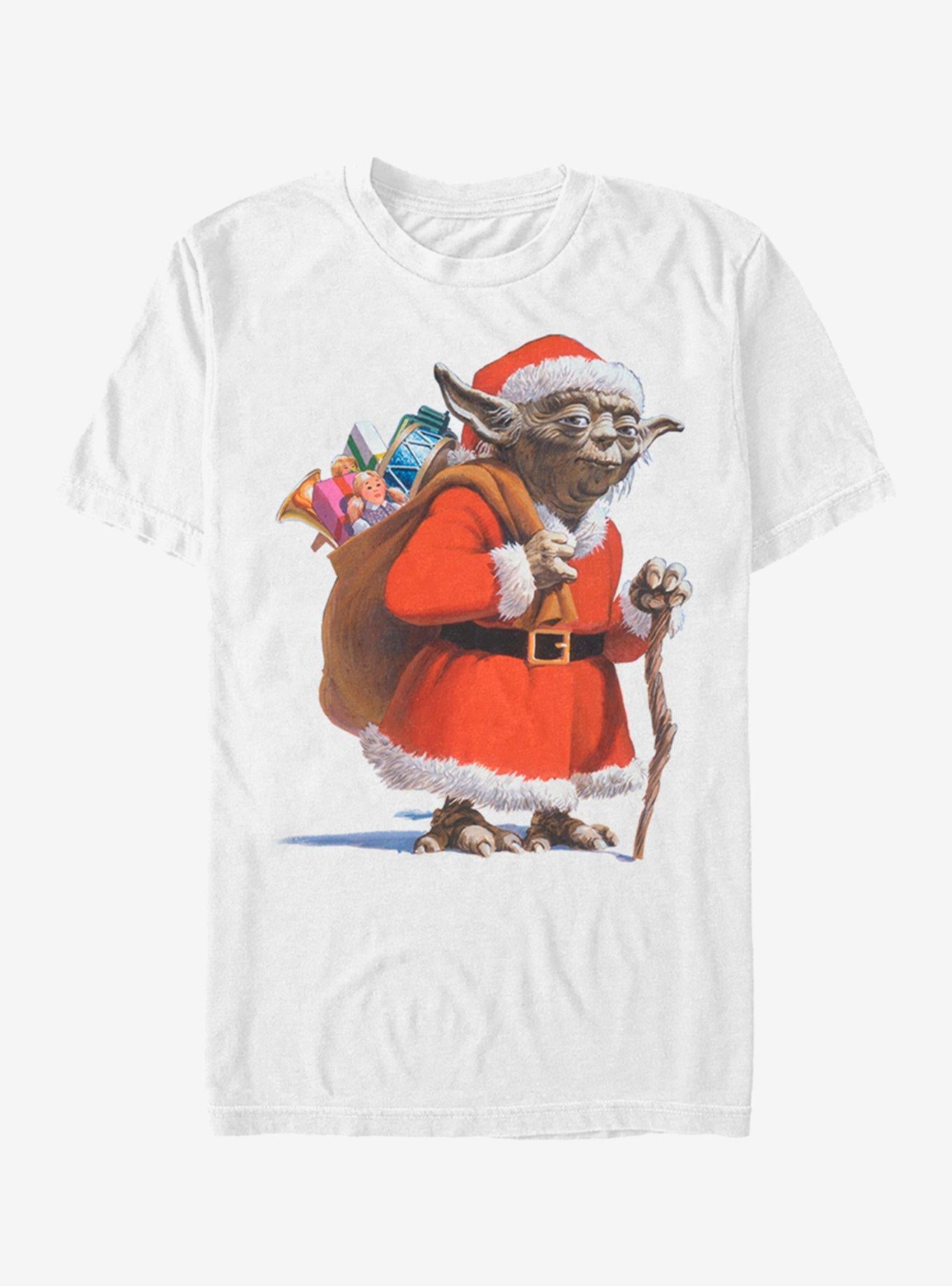 Star Wars Christmas Santa Yoda T-Shirt T-Shirt | Vintage Graphic Vibe | Perfect For Daily Wear