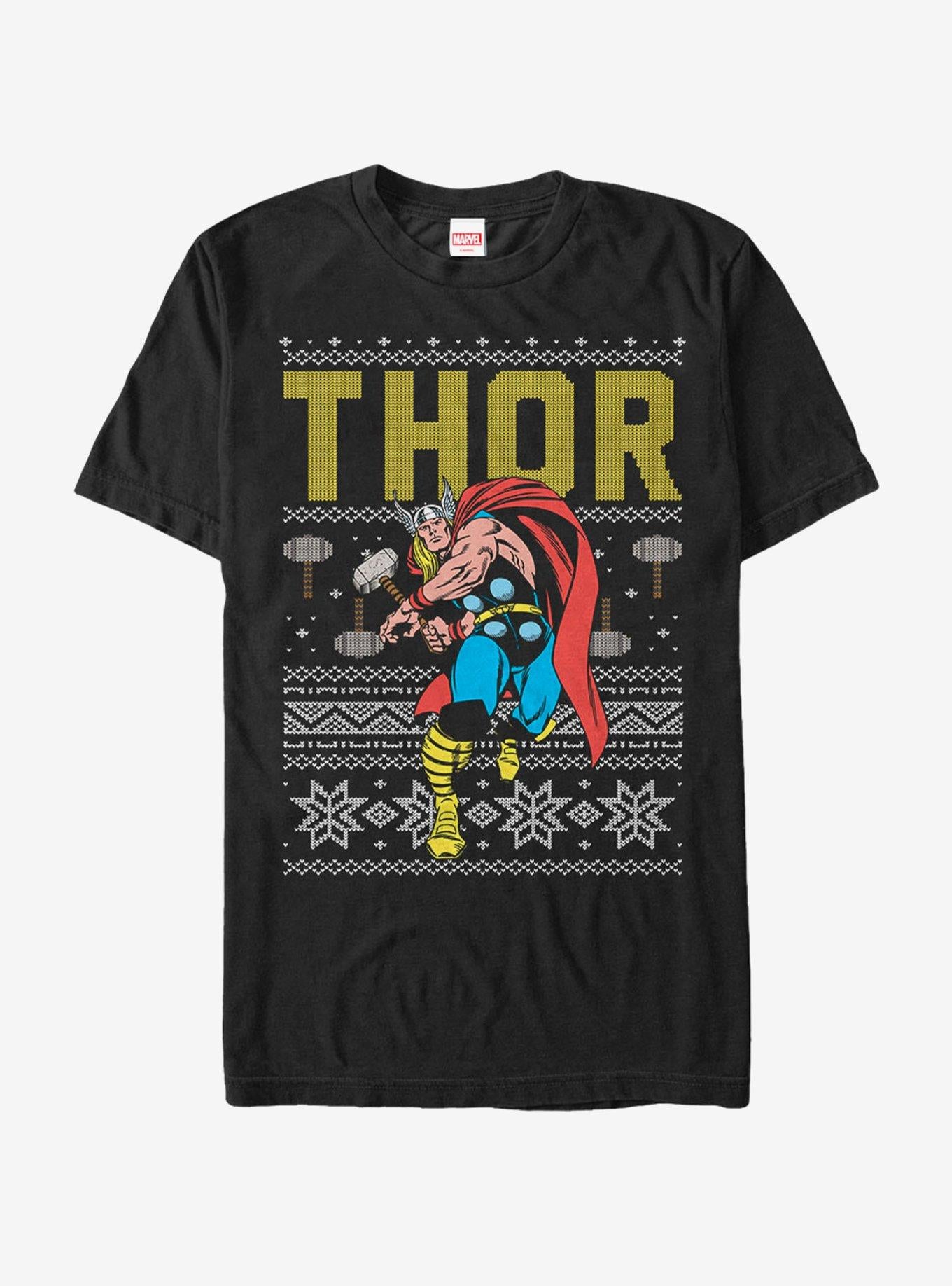 Marvel Thor Ugly Christmas Sweater T-Shirt | Premium Unisex T-Shirt, Trending Graphic Tee