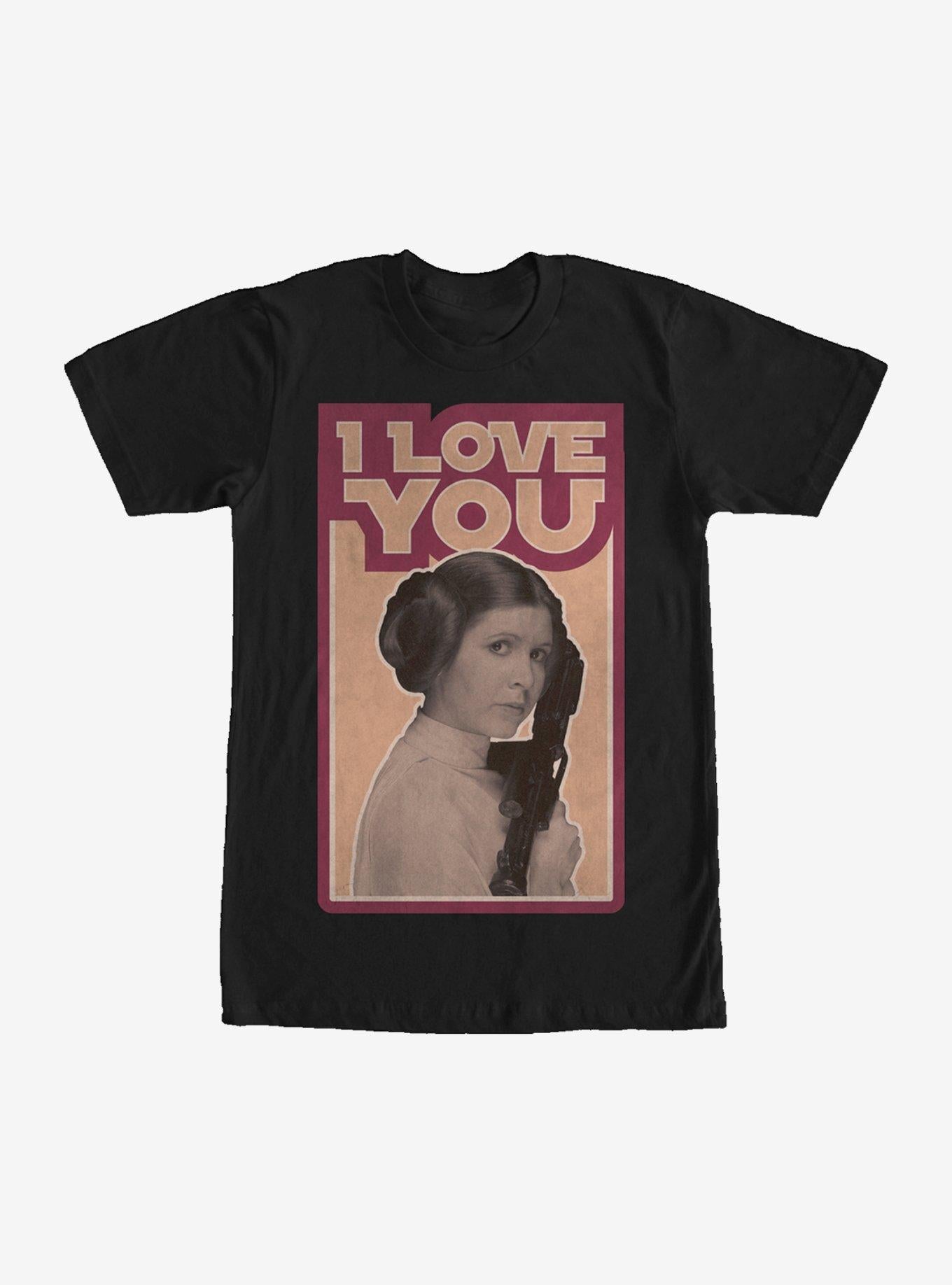 Star Wars Princess Leia Quote I Love You T-Shirt | Premium Unisex T-Shirt, Trending Graphic Tee