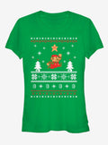 Nintendo Mario Ugly Christmas Sweater Girls T-Shirt | Premium Unisex T-Shirt, Trending Graphic Tee