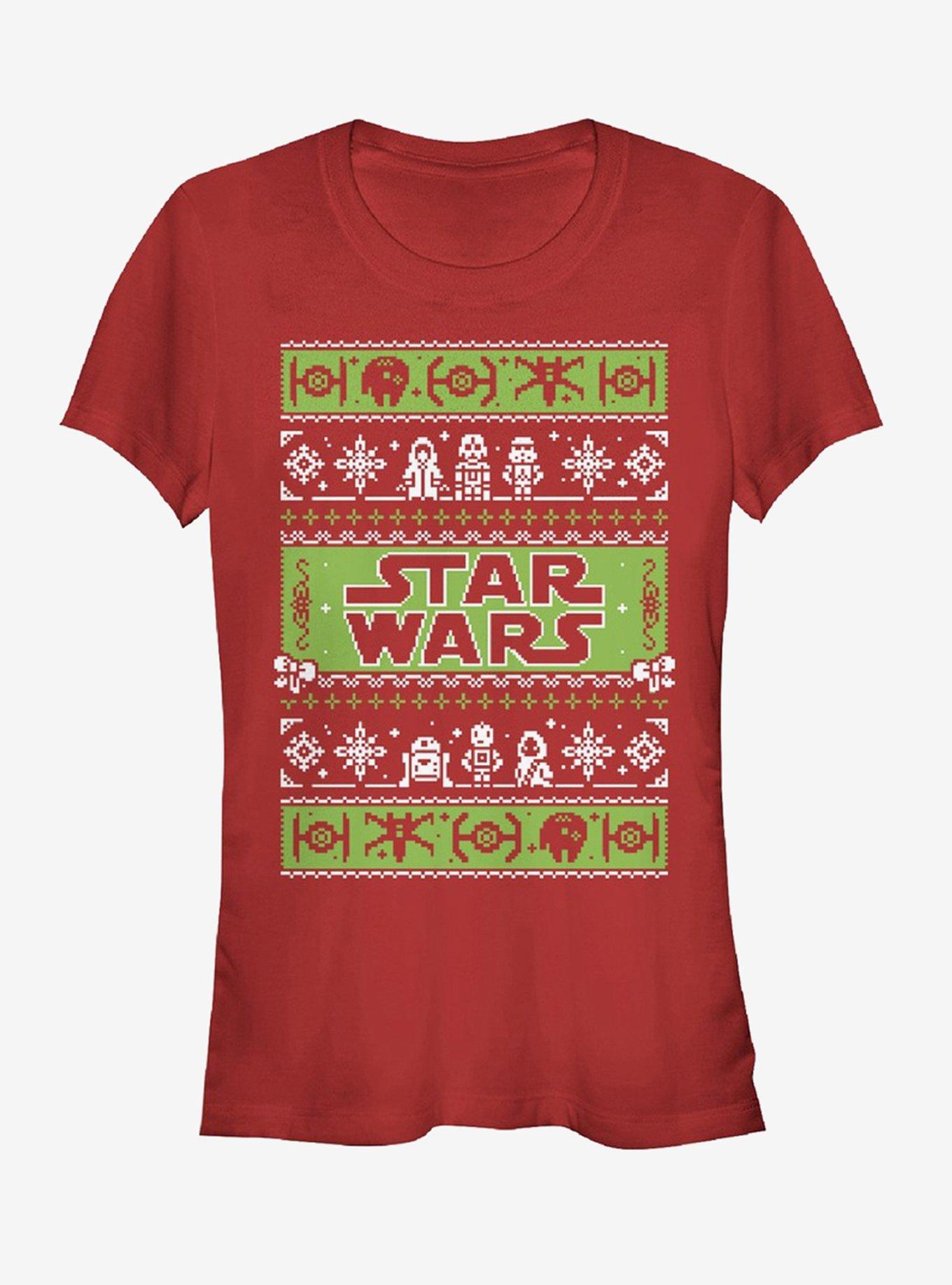 Star Wars Ugly Christmas Sweater Come to the Merry Side Girls T-Shirt | Premium Unisex T-Shirt, Trending Graphic Tee