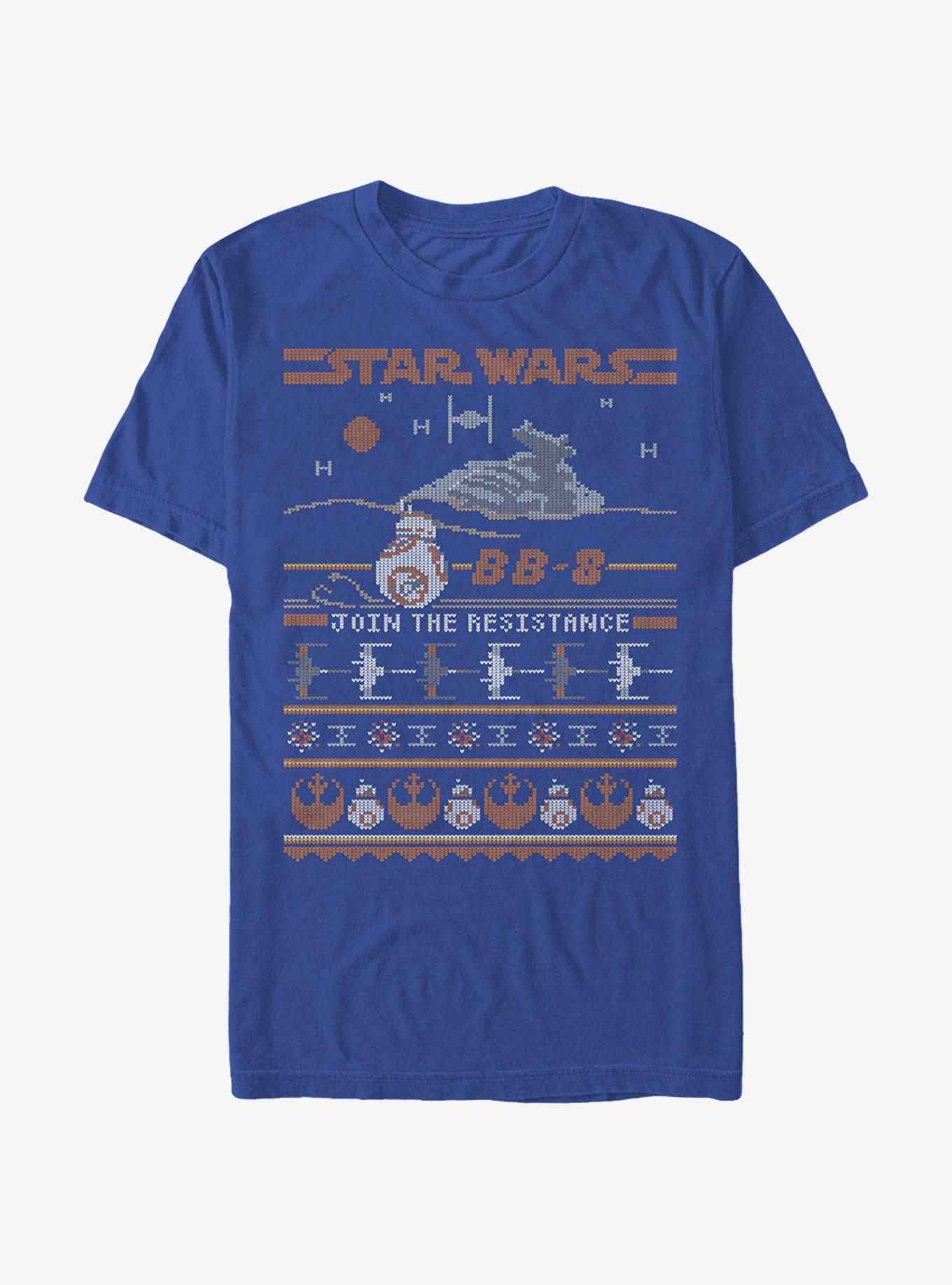 Star Wars Ugly Christmas Sweater BB-8 T-Shirt | Premium Unisex T-Shirt, Trending Graphic Tee