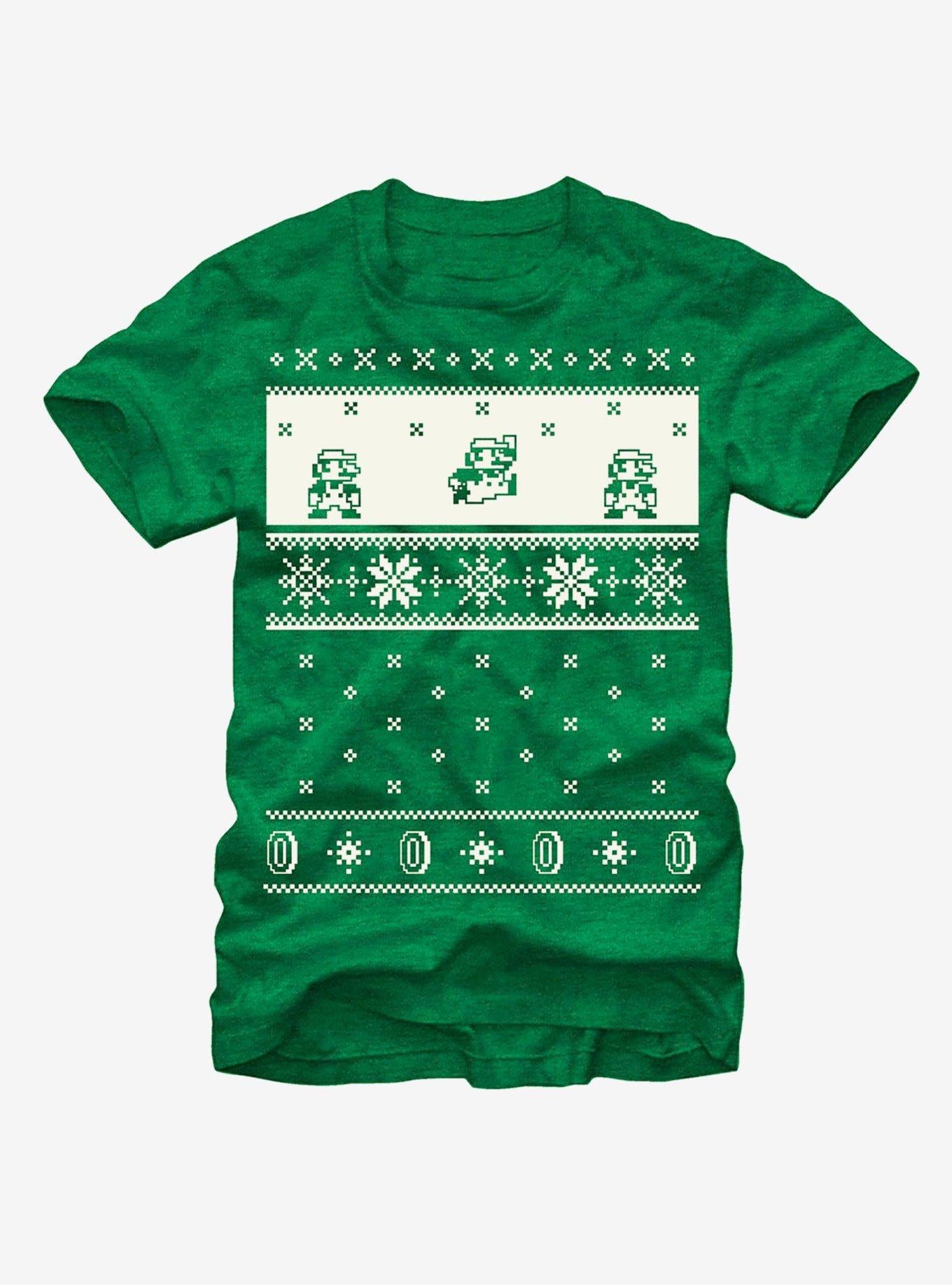 Nintendo Christmas Sweater Mario T-Shirt T-Shirt | Best-Selling Design | Top Pick For Fans