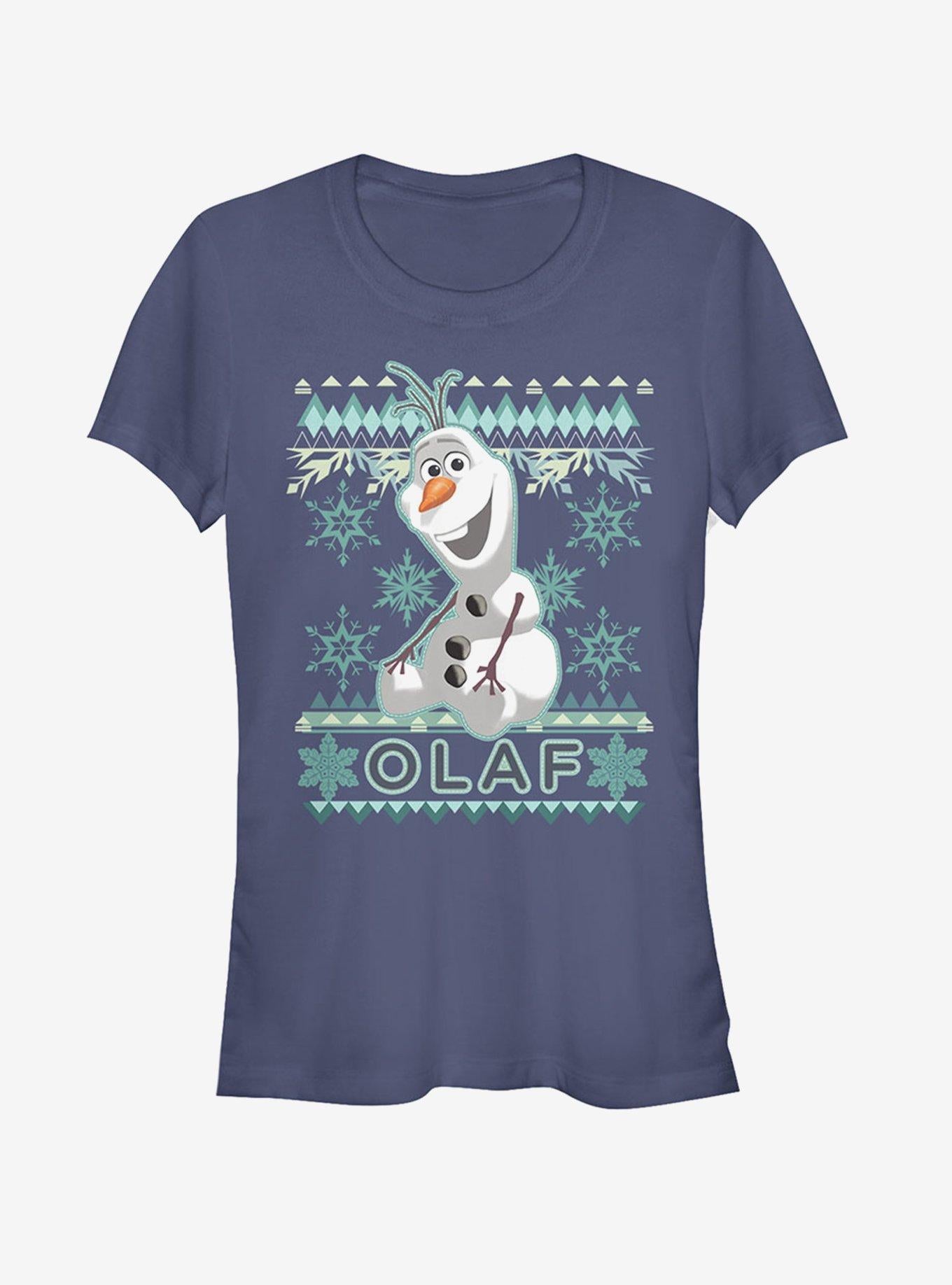 Disney Ugly Christmas Sweater Olaf Girls T-Shirt | Premium Unisex T-Shirt, Trending Graphic Tee