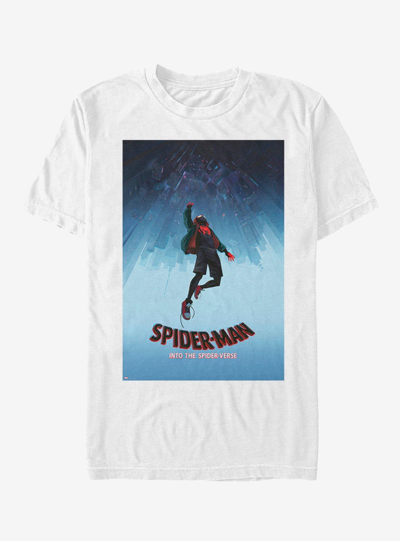 Marvel Spider Man Into The Spider Verse Miles Morales Poster T Shirt T Shirt Premium Print Fan Favorite