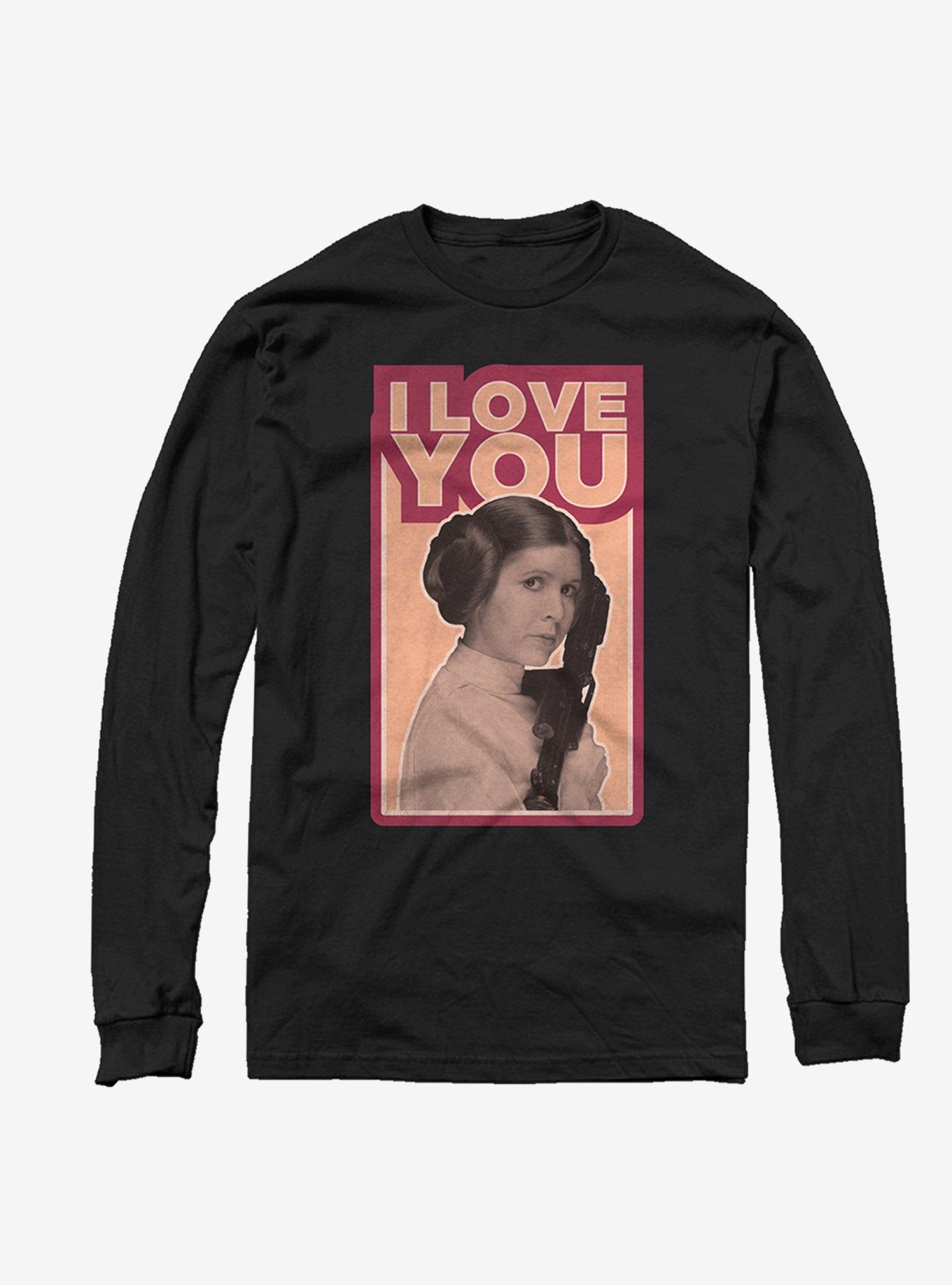 Star Wars Leia Love Long-Sleeve T-Shirt | Premium Unisex T-Shirt, Trending Graphic Tee