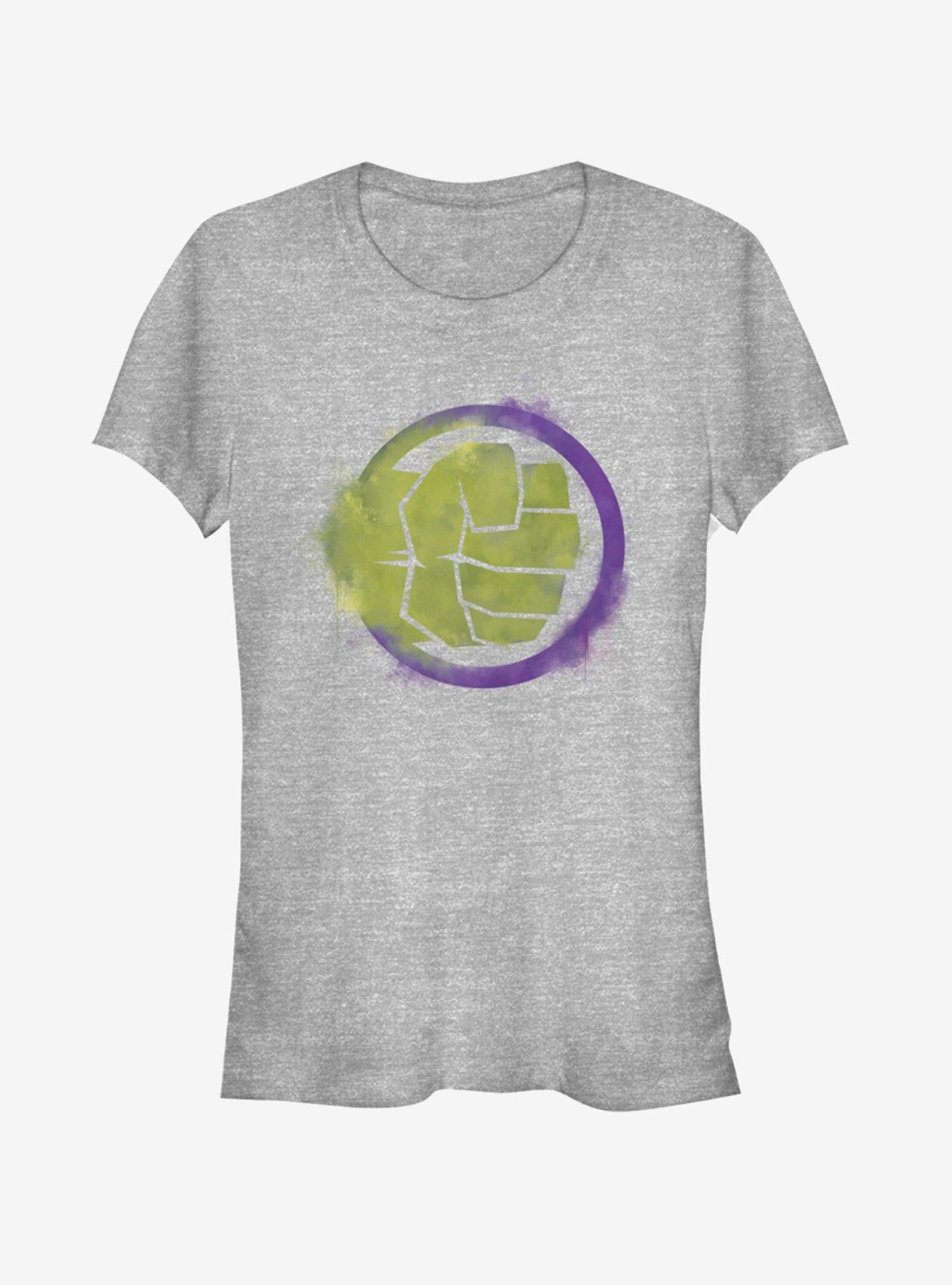 Marvel Avengers Endgame Hulk Spray Logo Girls Heathered T Shirt T Shirt Viral TikTok Best Seller Look