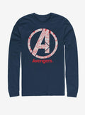 Marvel Avengers Endgame Line Art Logo Long Sleeve T Shirt Long Sleeve T Shirt Comfort Fit Workout Ready