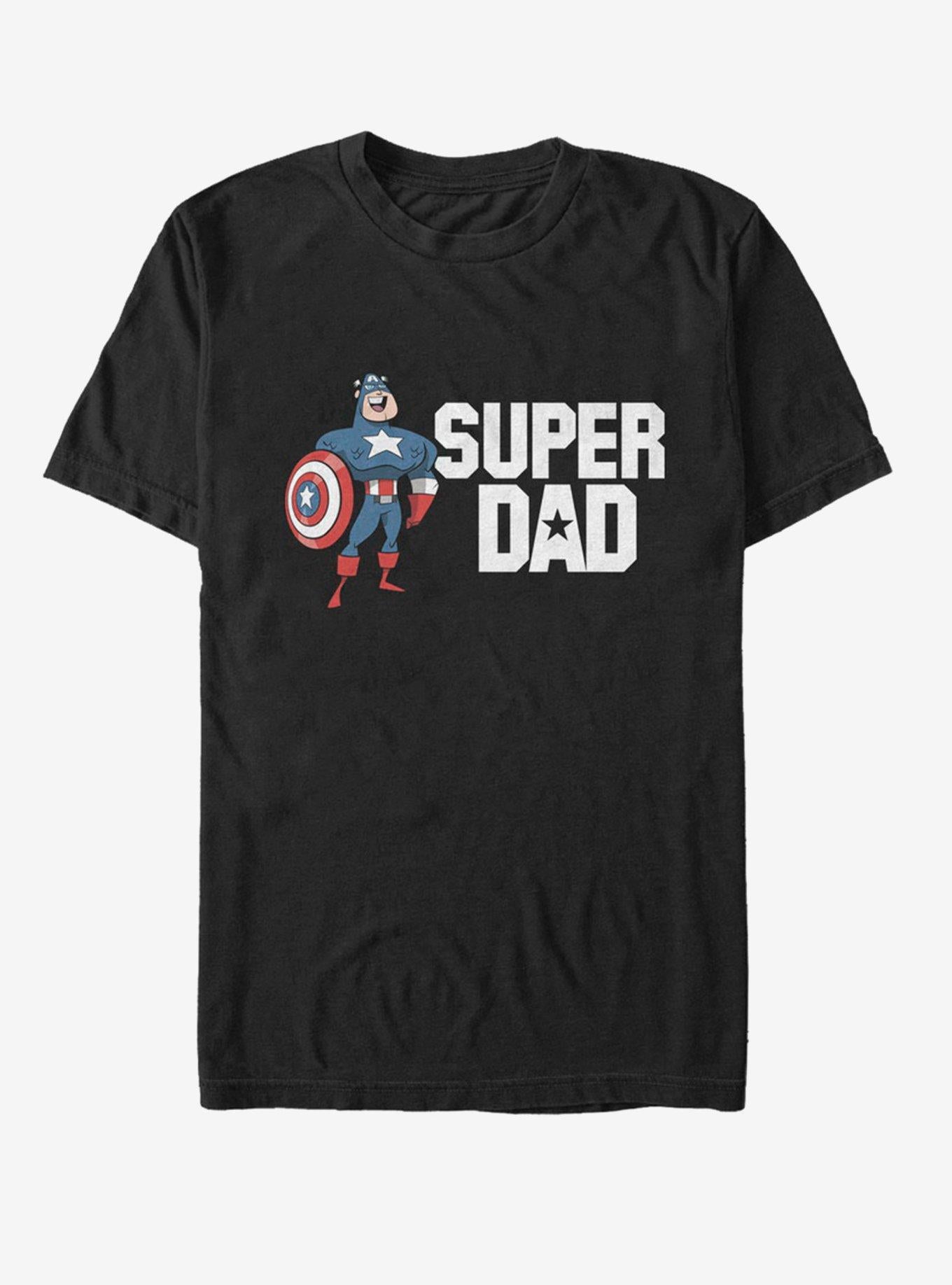 Marvel Captain America Super Dad T-Shirt | Premium Unisex T-Shirt, Trending Graphic Tee