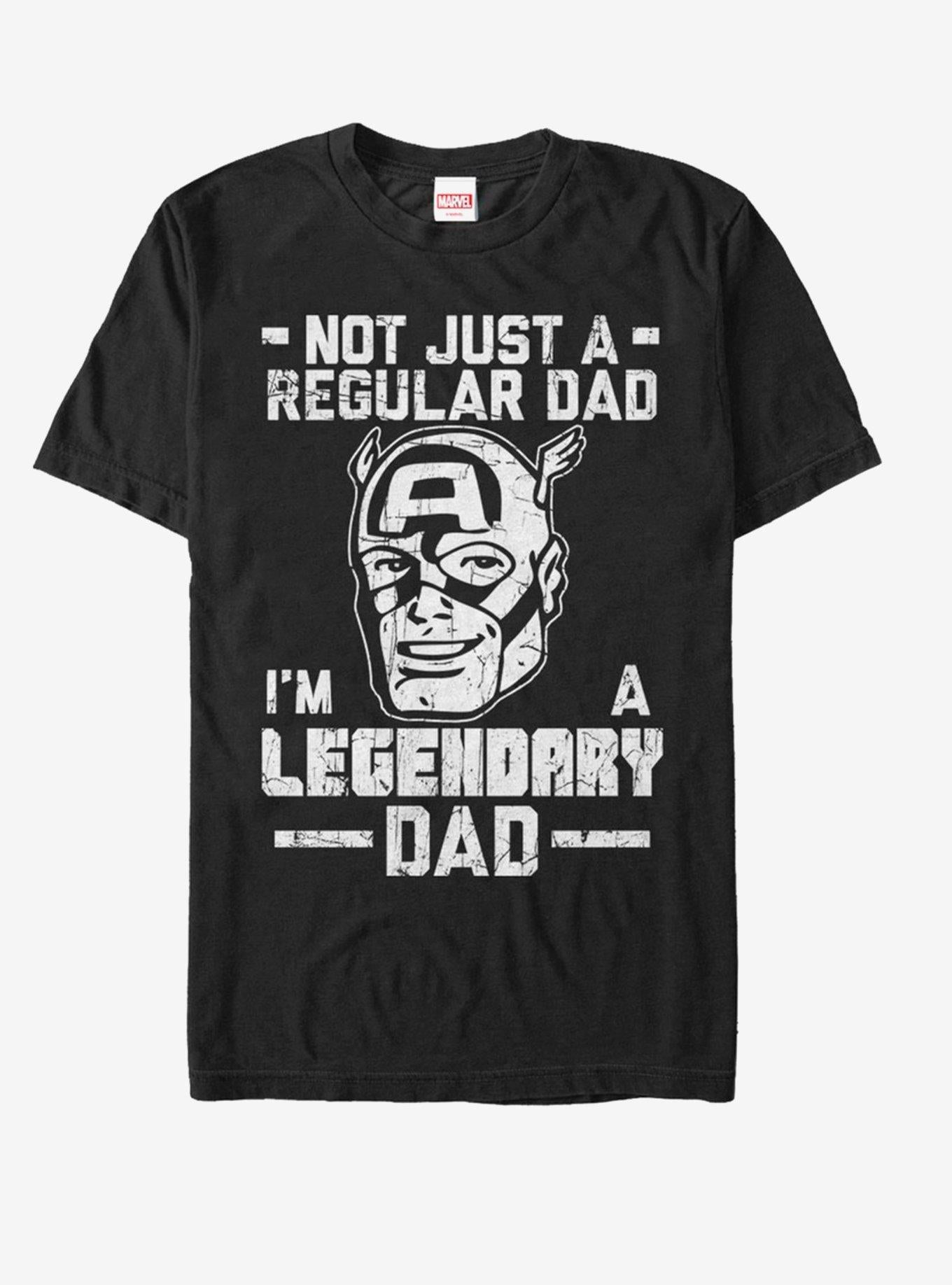 Marvel Captain America Legendary Dad Man T-Shirt | Premium Unisex T-Shirt, Trending Graphic Tee