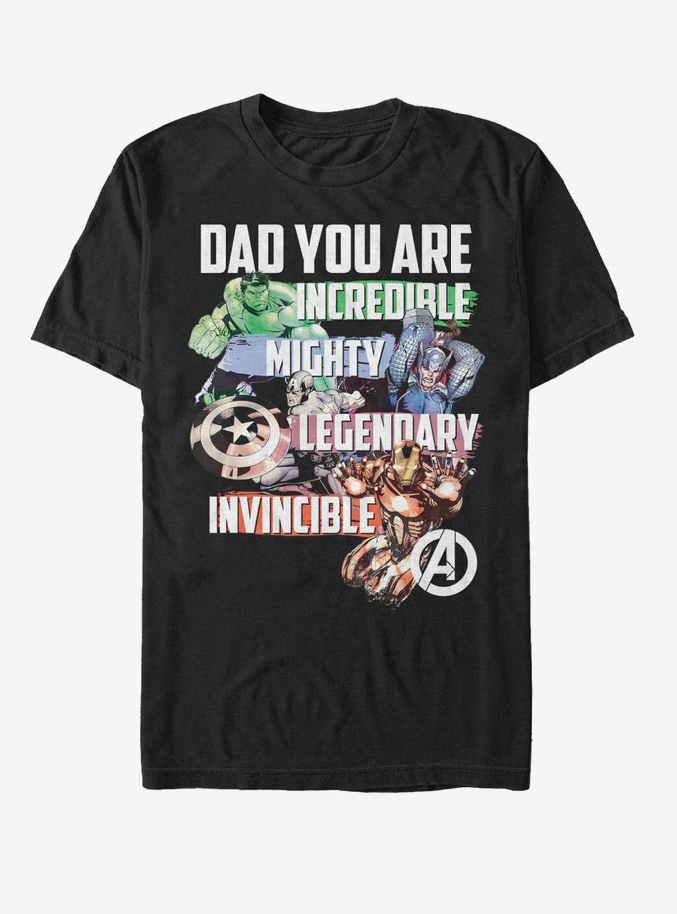Marvel Avengers Dad T-Shirt | Premium Unisex T-Shirt, Trending Graphic Tee