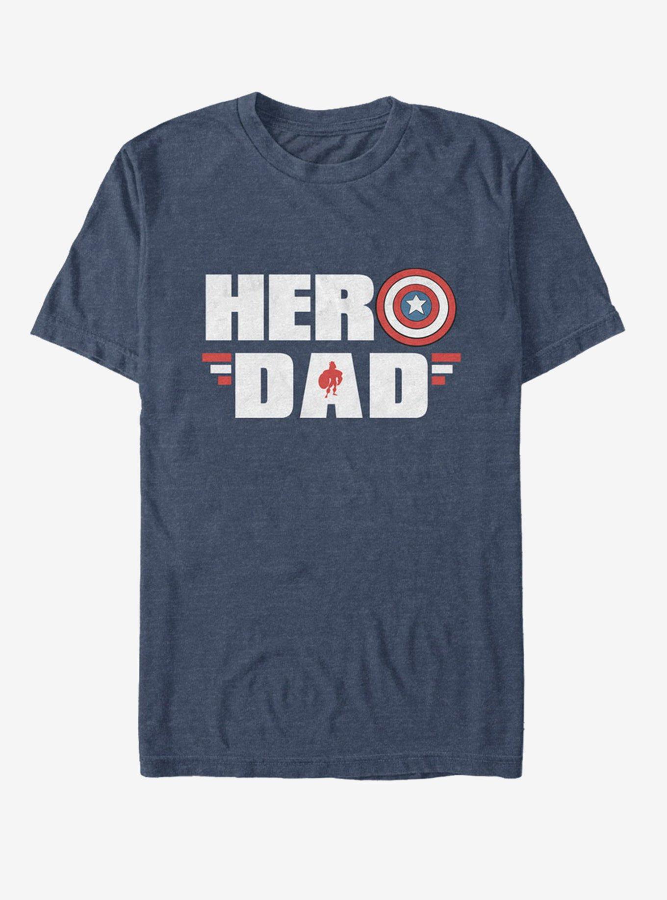 Marvel Captain America Hero Dad T-Shirt | Premium Unisex T-Shirt, Trending Graphic Tee