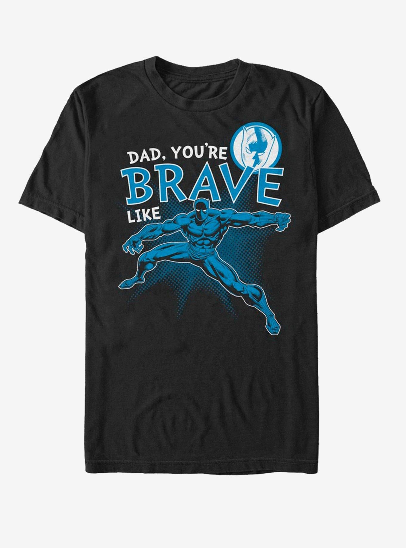 Marvel Black Panther Brave Like Dad T-Shirt | Premium Unisex T-Shirt, Trending Graphic Tee