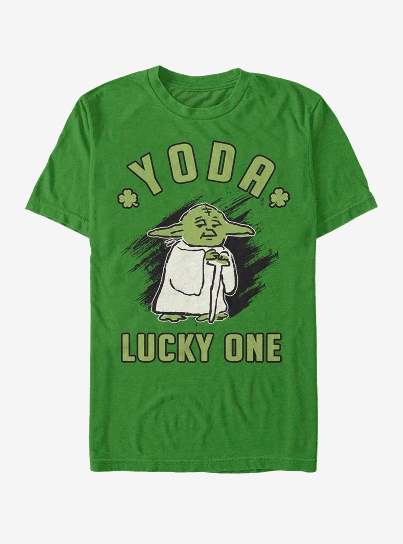Star Wars Doodle Yoda Lucky T-Shirt | Premium Unisex T-Shirt, Trending Graphic Tee