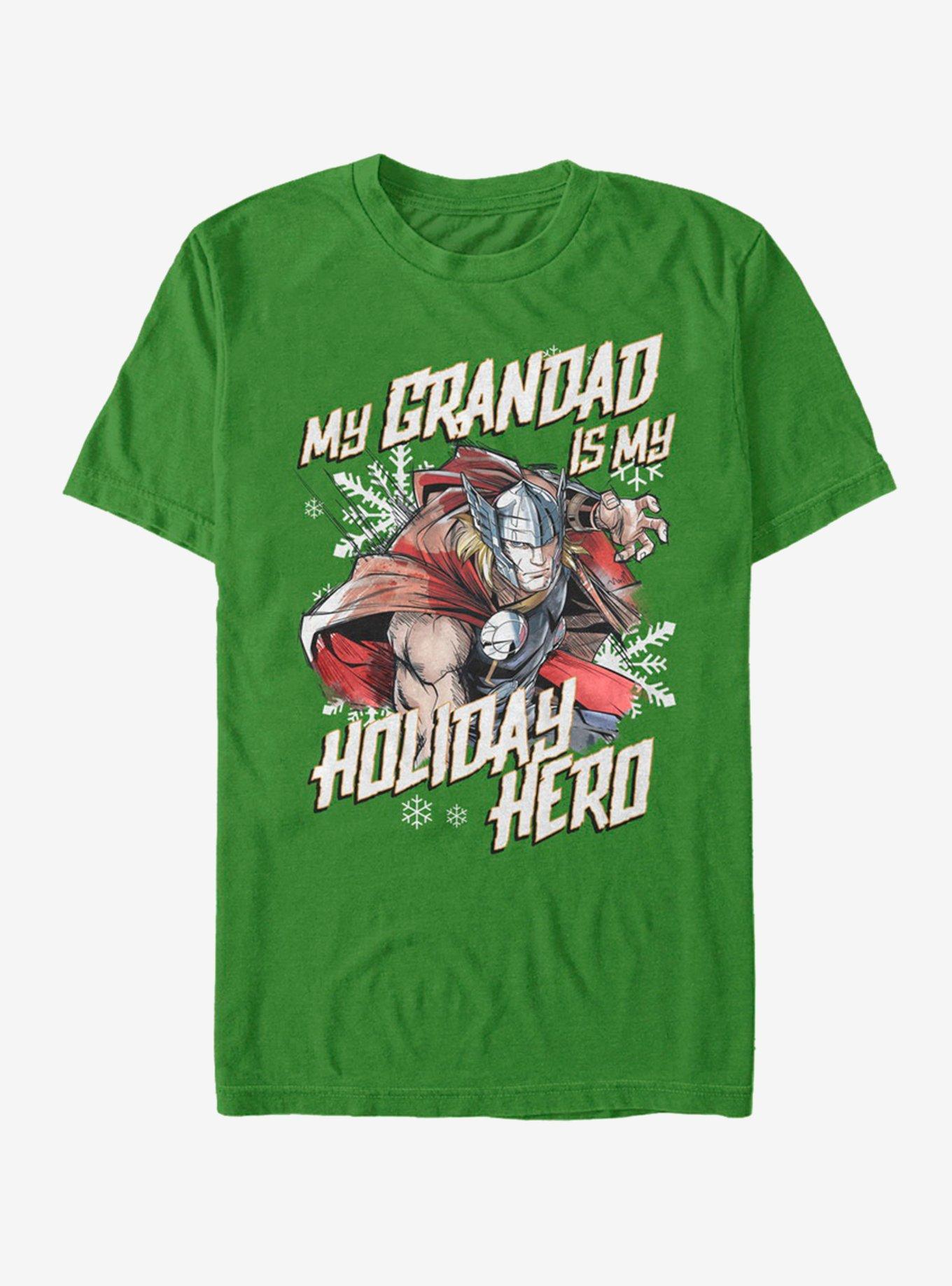 Marvel Thor Holiday Grandad Thor T-Shirt | Premium Unisex T-Shirt, Trending Graphic Tee
