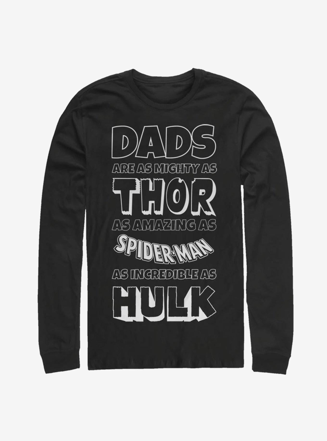 Marvel Marvel Dads Long-Sleeve T-Shirt | Premium Unisex T-Shirt, Trending Graphic Tee