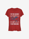 Marvel Spider-Man Amazing Spider-Man Ugly Christmas Sweater Girls T-Shirt | Premium Unisex T-Shirt, Trending Graphic Tee