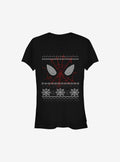 Marvel Spider-Man Eyes Christmas Sweater Girls T-Shirt | Premium Unisex T-Shirt, Trending Graphic Tee