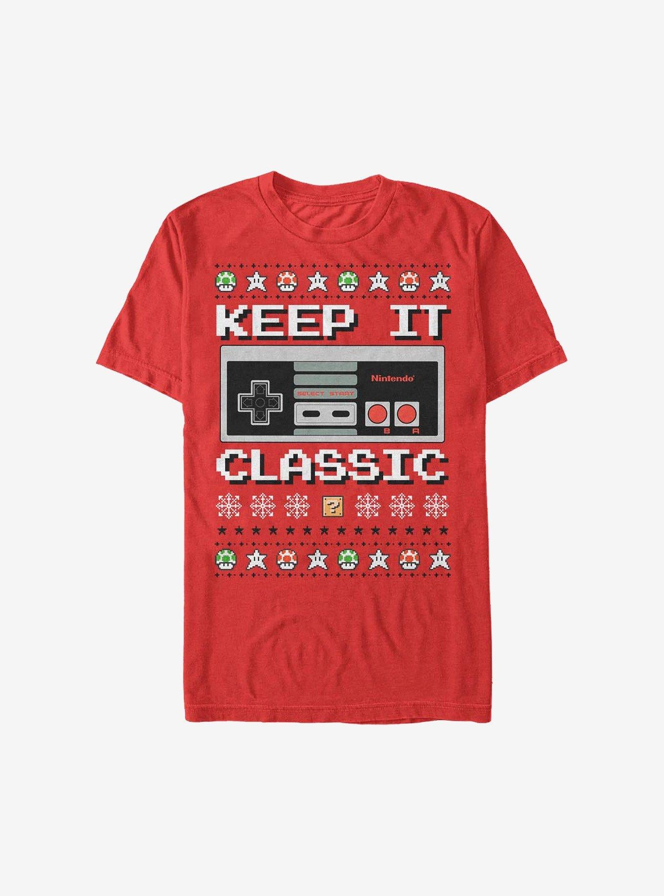 Nintendo Keep It Classic Controller Christmas T-Shirt T-Shirt | Best-Selling Design | Perfect For Daily Wear