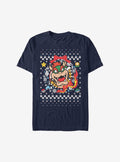 Super Mario Bowser Wreath Christmas Sweater T-Shirt T-Shirt | Exclusive Art Design | Perfect For Daily Wear