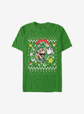 Super Mario Luigi Wreath Christmas Sweater T-Shirt T-Shirt | High-Quality Print | Top Pick For Fans