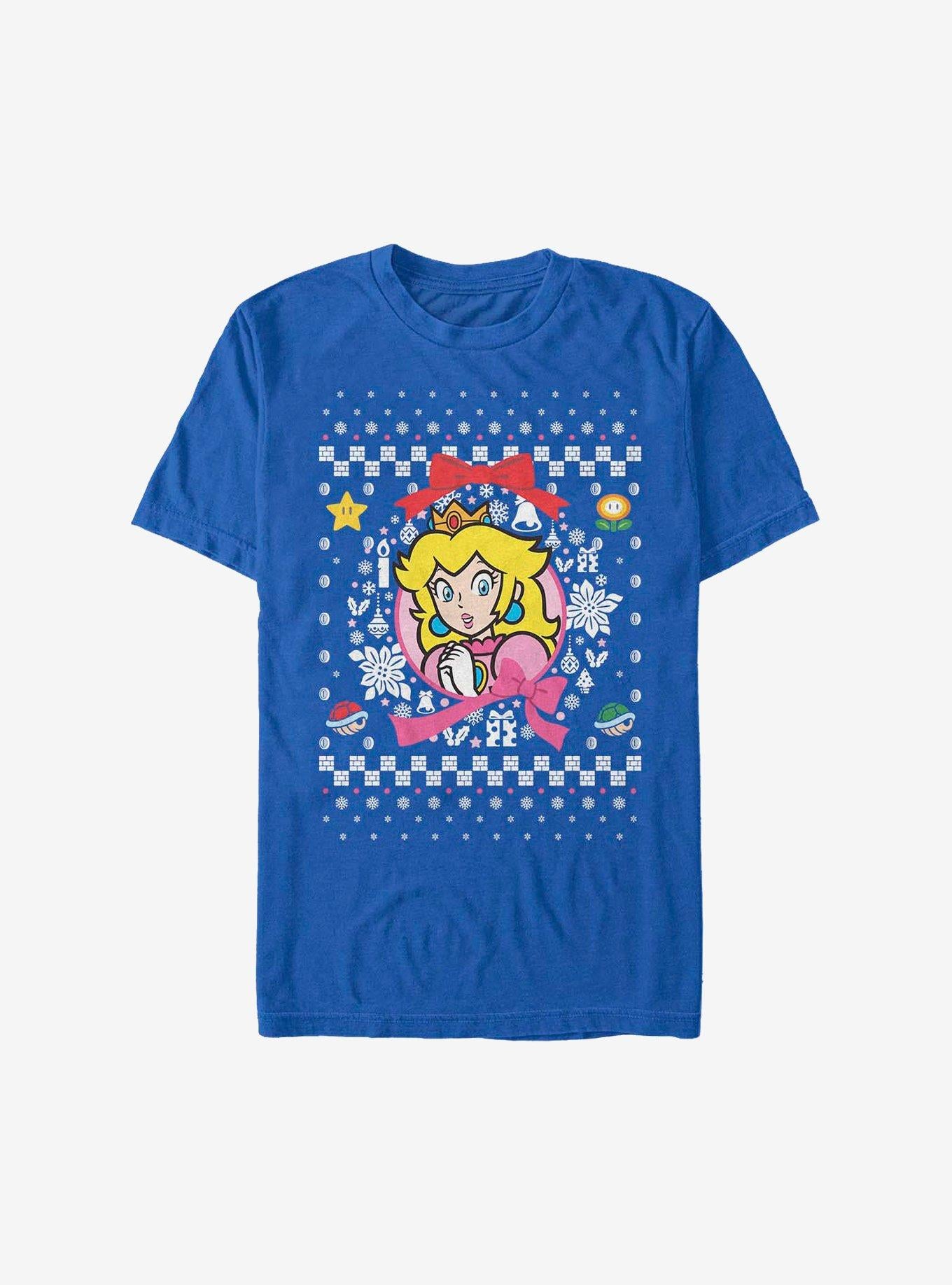Super Mario Princess Wreath Christmas Sweater T-Shirt T-Shirt | Bold Graphic Edition | Top Pick For Fans