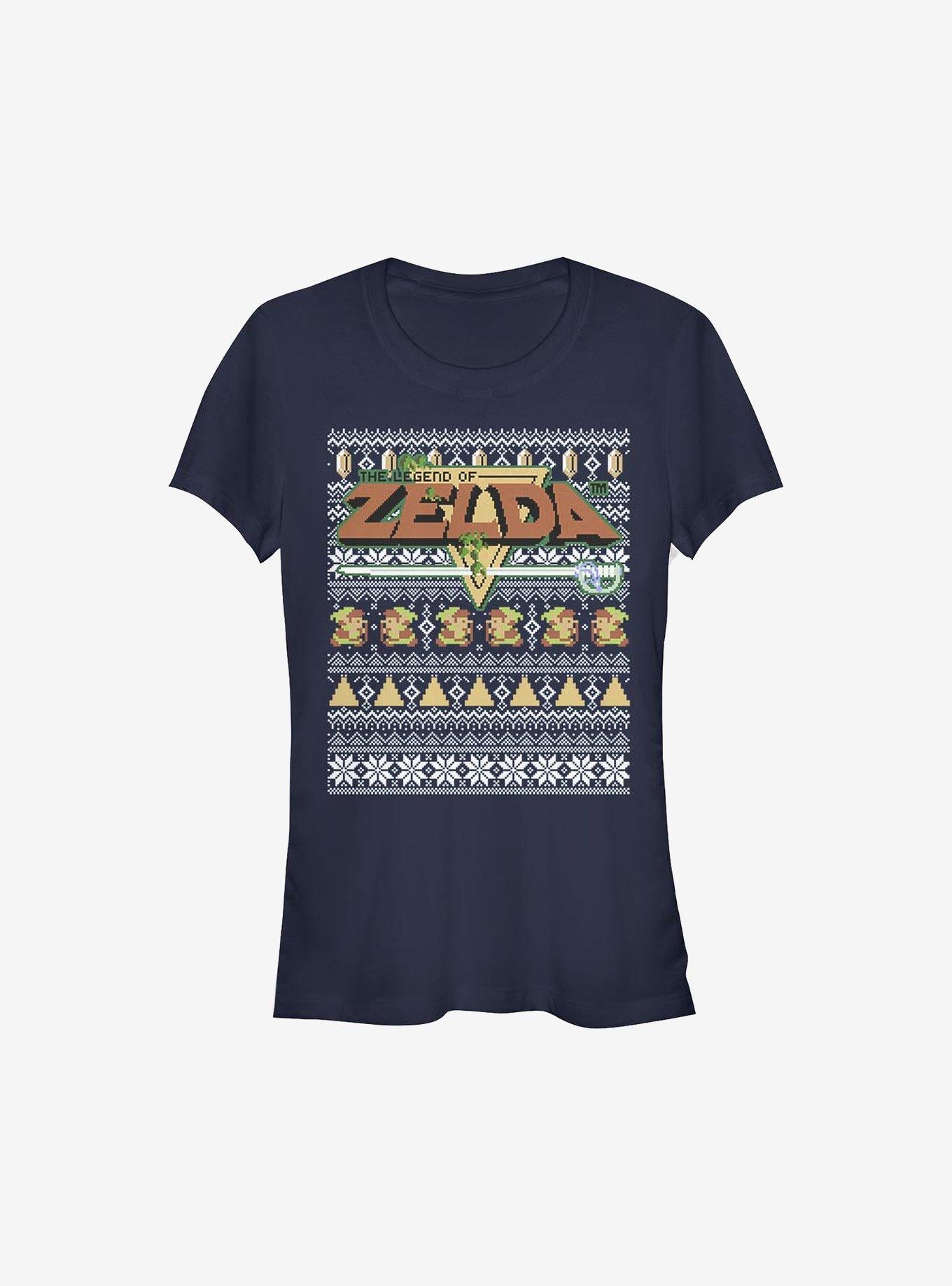 Nintendo The Legend Of Zelda Tight Forces Ugly Christmas Sweater Girls T-Shirt | Premium Unisex T-Shirt, Trending Graphic Tee