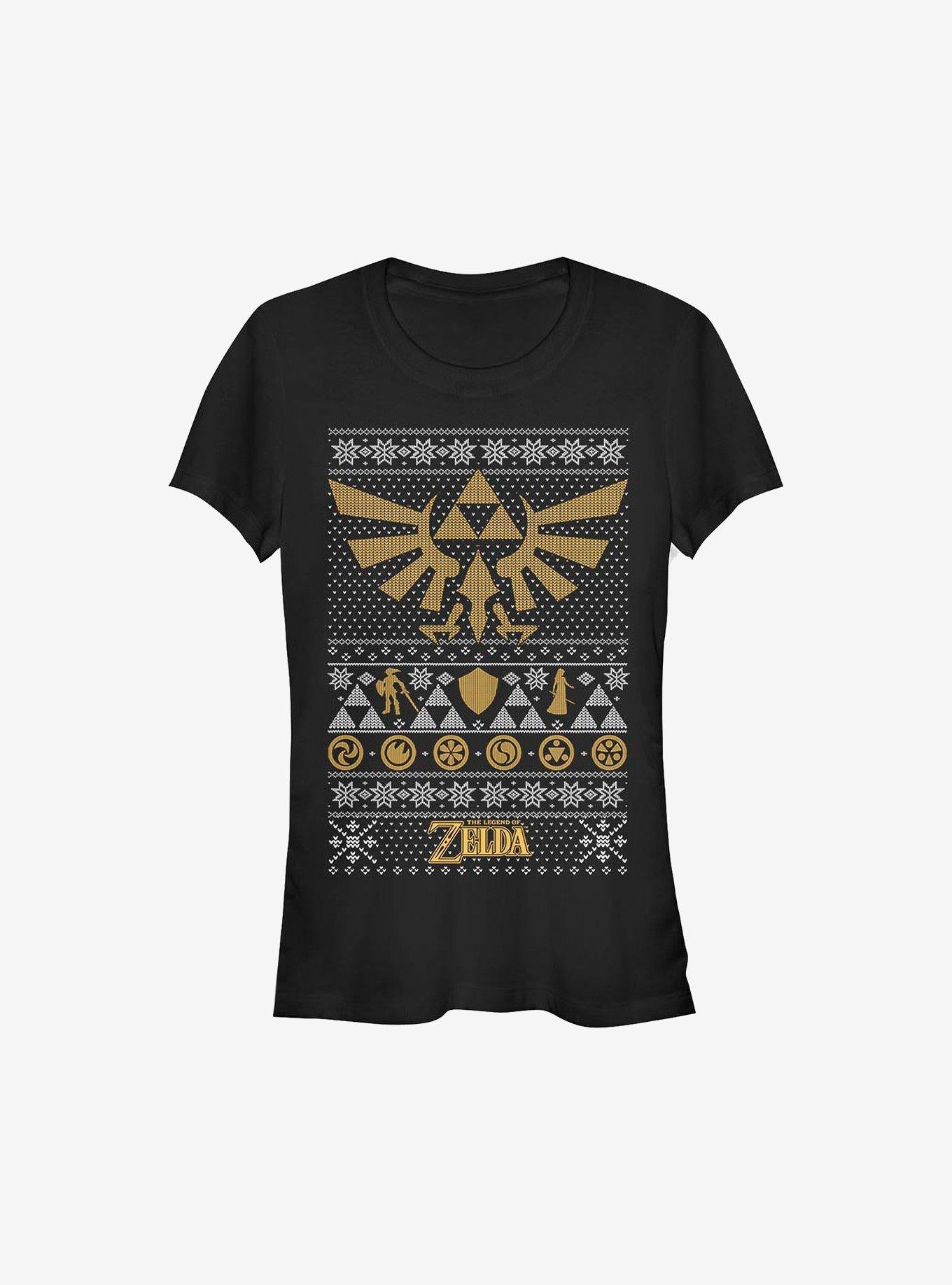Nintendo The Legend Of Zelda Legends Ugly Christmas Sweater Girls T-Shirt | Premium Unisex T-Shirt, Trending Graphic Tee