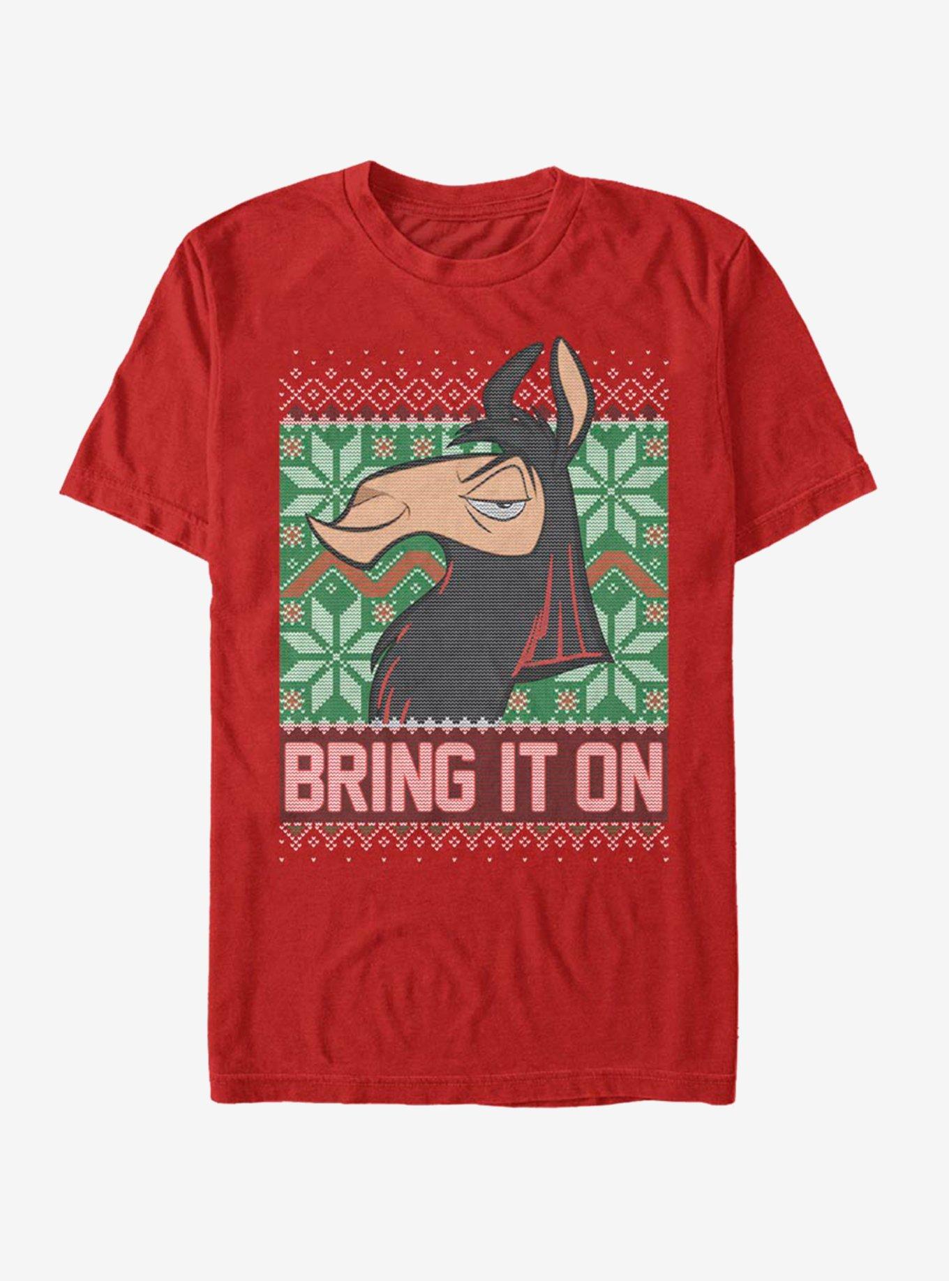 Disney Emperors New Groove Bring It Ugly Christmas T-Shirt T-Shirt | Top Trending Artwork | Great Gift Idea