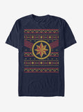 Captain Marvel Logo Ugly Christmas T-Shirt T-Shirt | Top Trending Artwork | Perfect For Daily Wear
