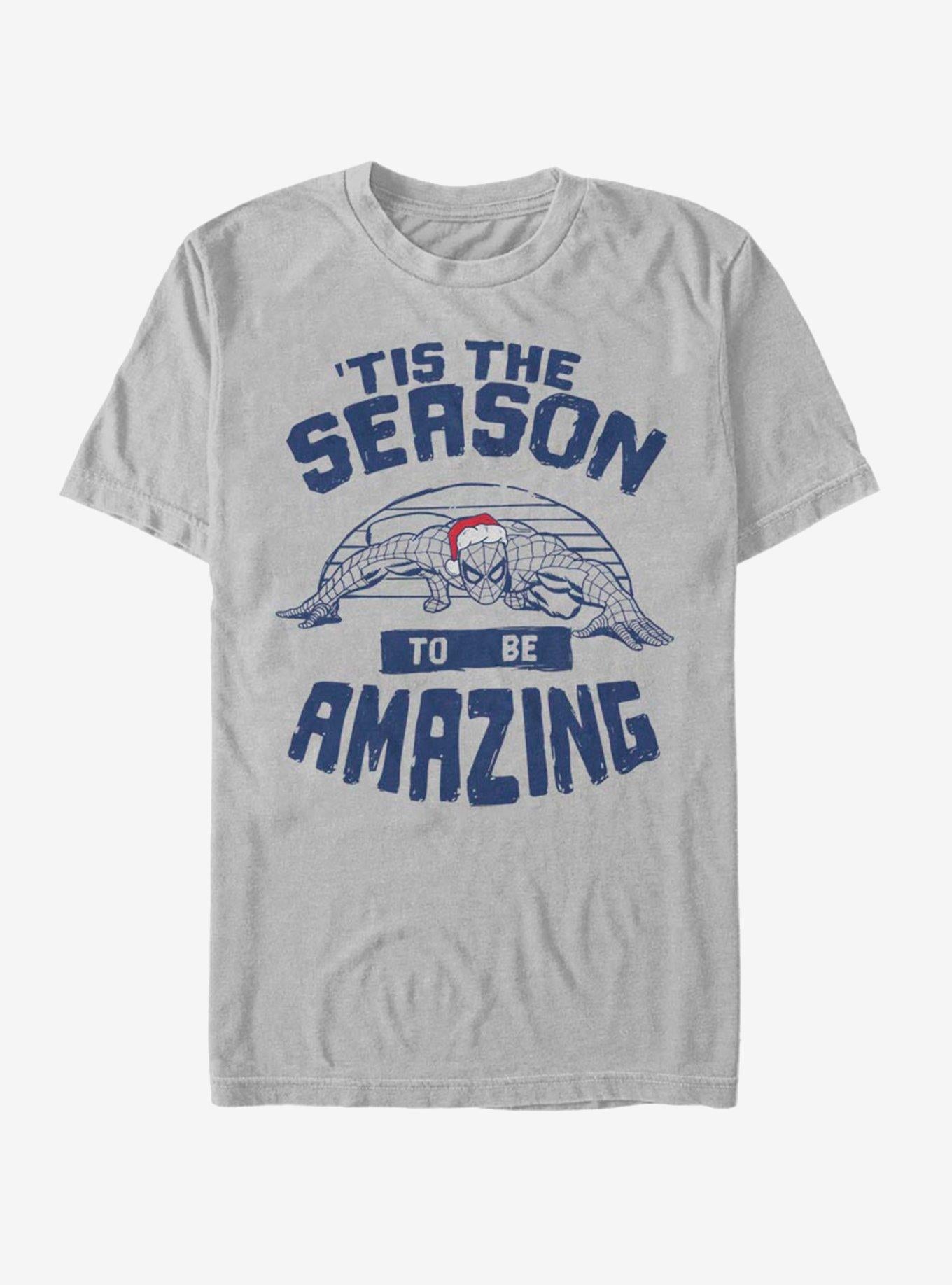 Marvel Spider-Man Amazing Season Christmas T-Shirt T-Shirt | Bold Graphic Edition | Top Pick For Fans