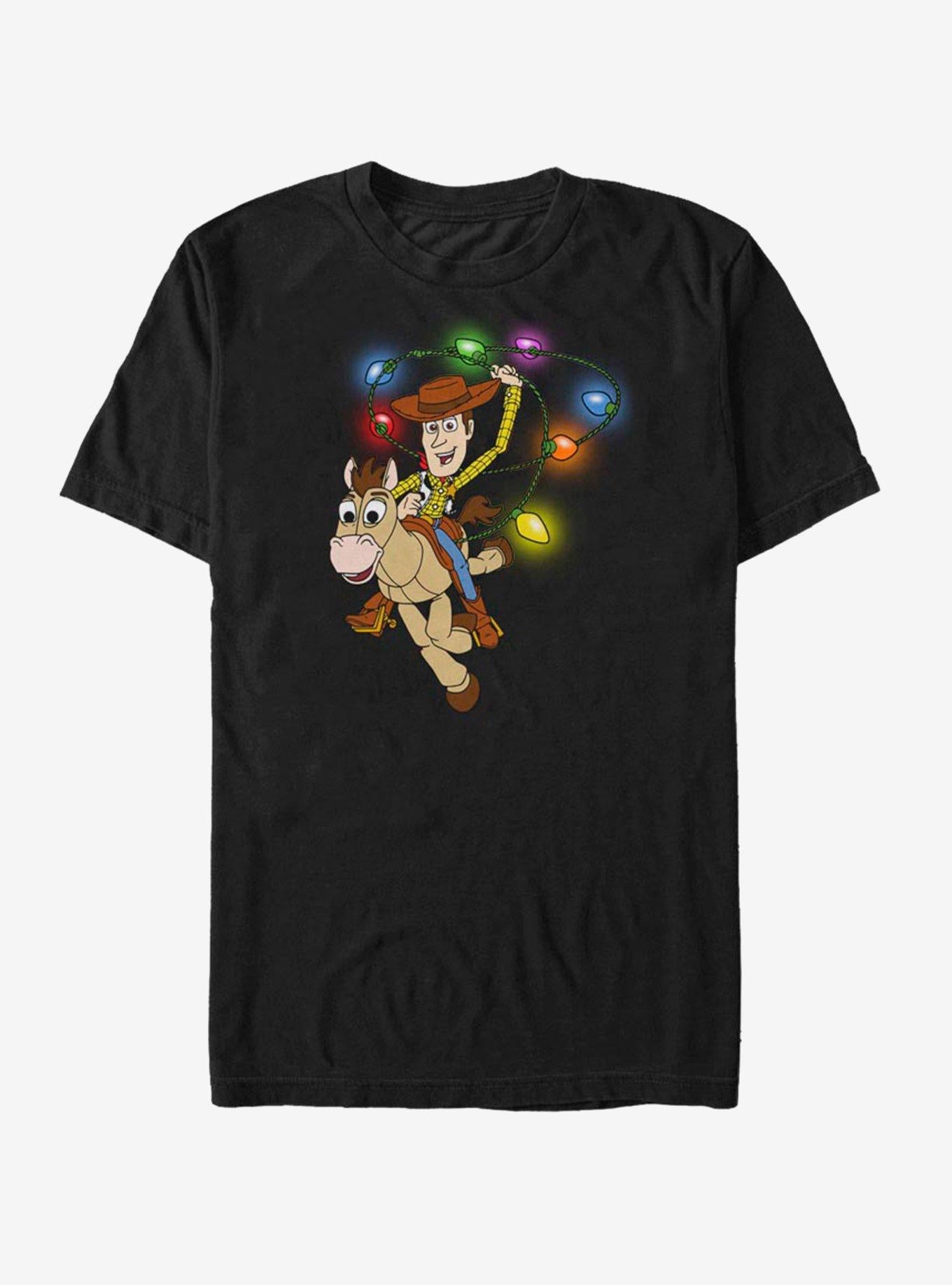 Disney Toy Story Woody Christmas Light Lasso T-Shirt T-Shirt | High-Quality Print | Great Gift Idea