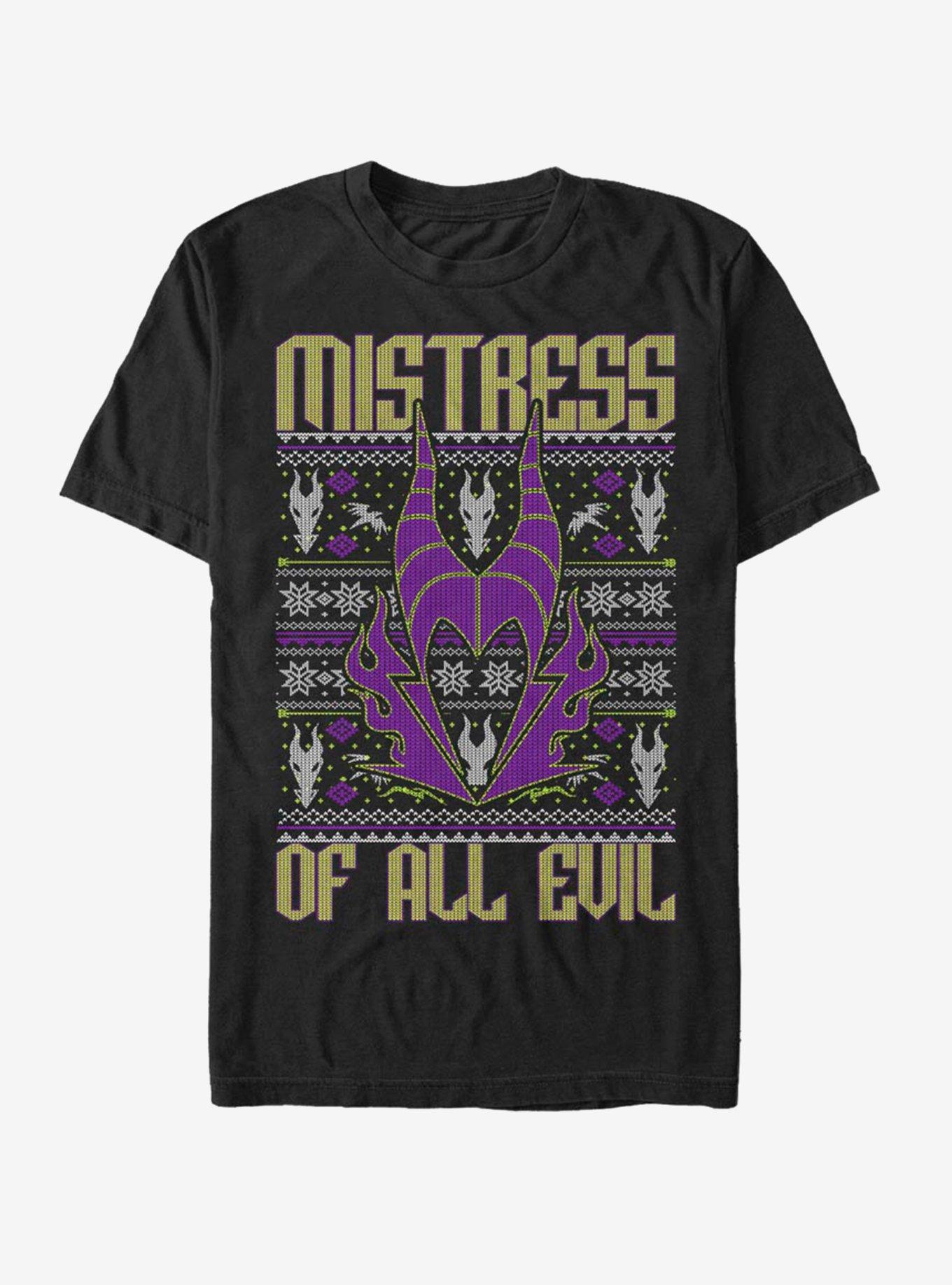 Disney Sleeping Beauty Maleficent Evil Christmas Sweater T-Shirt | Premium Unisex T-Shirt, Trending Graphic Tee