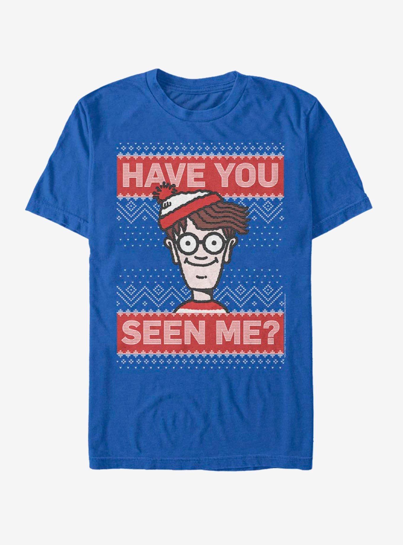 Wheres Waldo Seen Ugly Christmas Sweater T-Shirt | Premium Unisex T-Shirt, Trending Graphic Tee