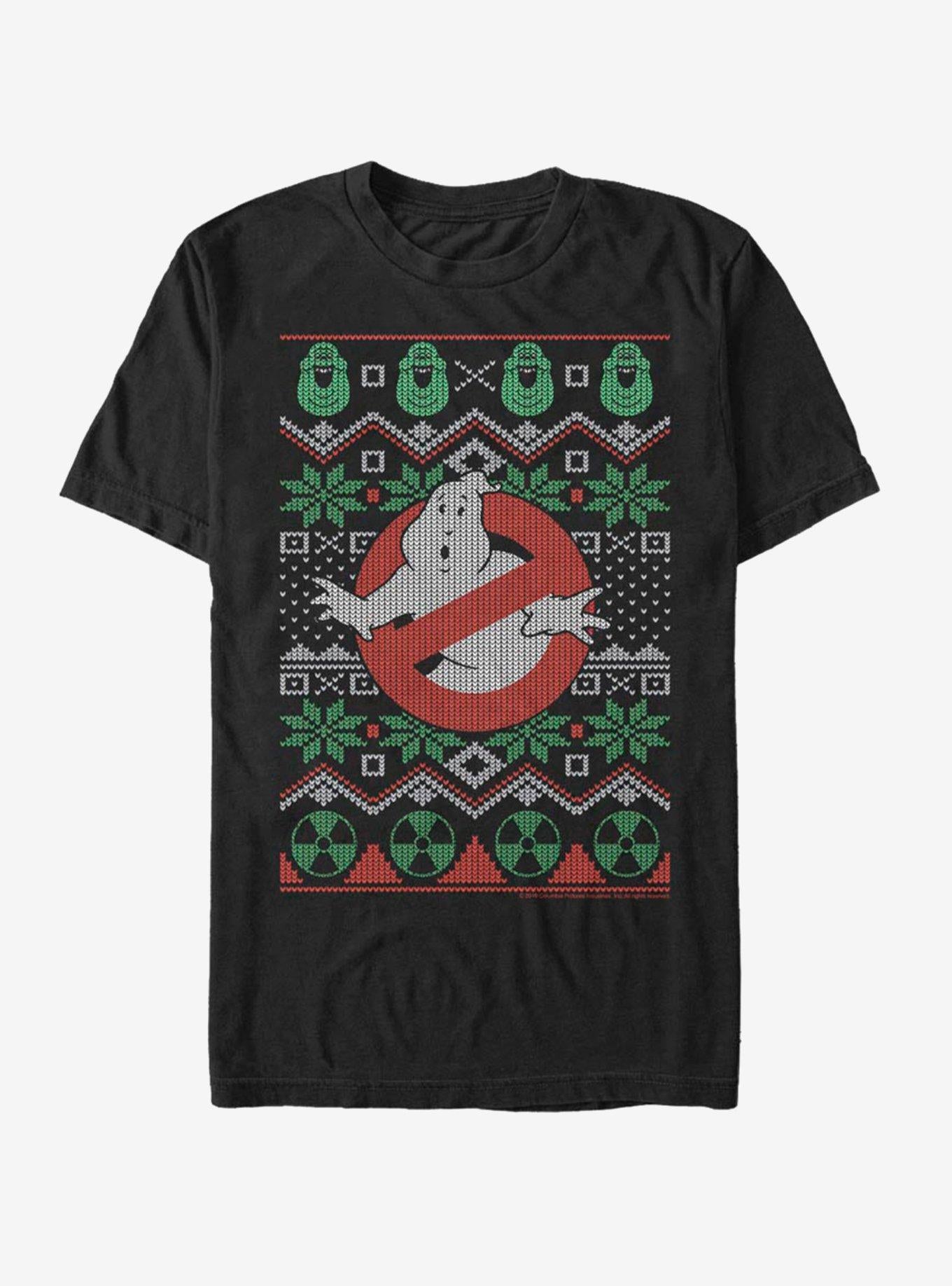 Ghostbusters Logo Ugly Christmas T-Shirt T-Shirt | Premium Graphic | Perfect For Daily Wear