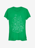 Star Wars Dark Side Line Art Christmas Girls T Shirt T Shirt Premium Print Gift Ready